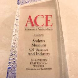  Sodexo USA has won a Catersource ACE Achievement in Catering  Events Award for the second year in a row